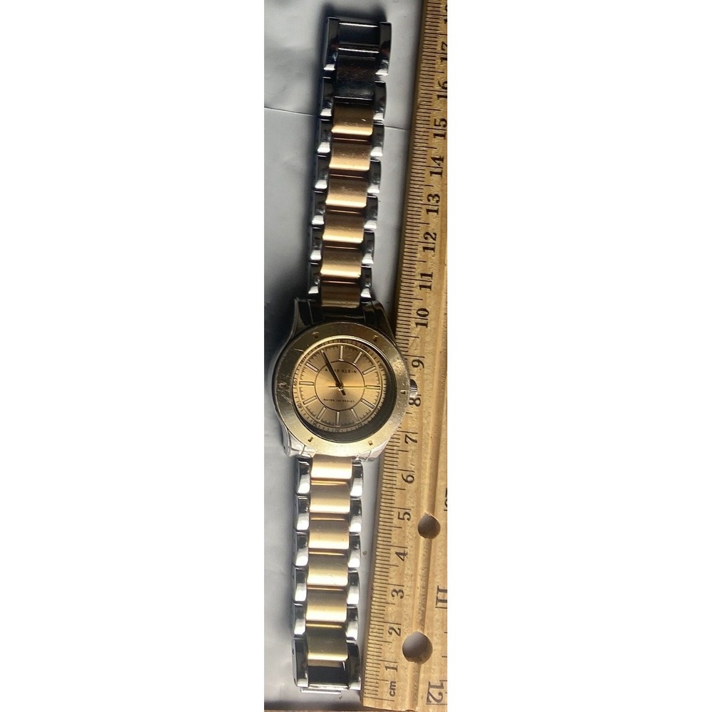 Mens Two Tone Stainless Steel Analog Quartz Watch